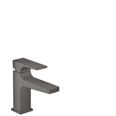 Hansgrohe Metropol toiletkraan 100 met push open waste met voorsprong vaste uitloop 12.7cm brushed black chroom