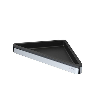 Geesa Frame Hoekplanchet Zwart / Chroom