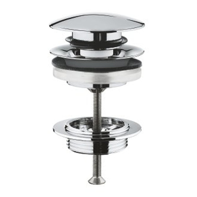 GROHE klikwaste afvoerplug 5/4" push to open chroom