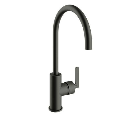 Royal Plaza Dora hendelkraan hoge uitvoering met hendel black steel