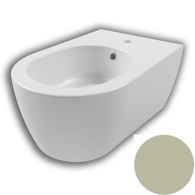 Royal plaza Novia wandbidet met overloop 1 kraangat zand