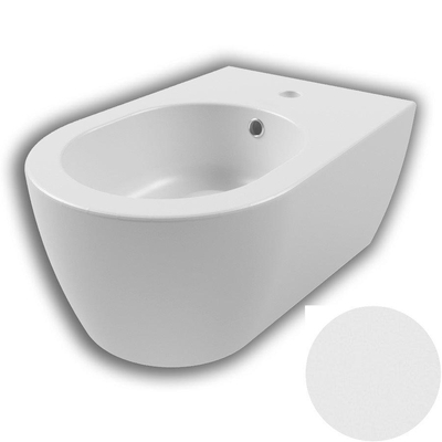 Royal Plaza Novia wandbidet met overloop 1 kraangat mat wit