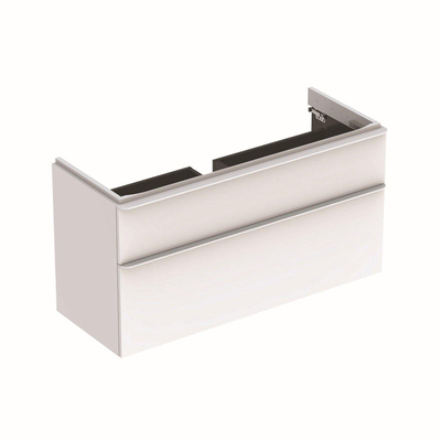 Geberit Smyle wastafelonderkast 2 laden 118,4x62cm glans wit