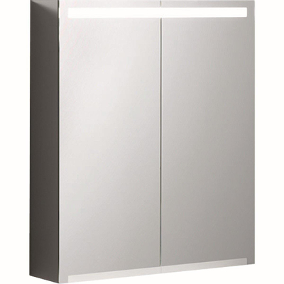 Geberit Option spiegelkast led verlichting 2 deuren 60x70x15cm
