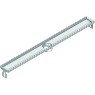 Aco Flexdrain e douchegoot met flens 78,7x8,7cm rvs TWEEDEKANS