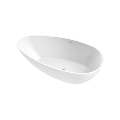 Arcqua Lima vrijstaand bad 170x86x54cm solid surface mat wit