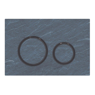 Geberit Sigma50 bedieningsplaat - 2-toets spoeling - rond - zwartchr./Mustang lei