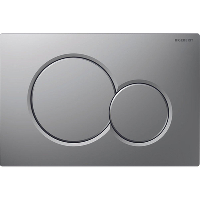 Geberit Sigma01 bedieningsplaat - 2-toets spoeling - ronde knoppen - mat chroom gelakt