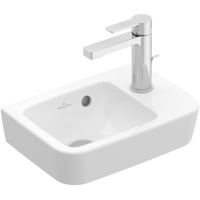 Villeroy & Boch O.novo fontein 36X25cm 1 kraangat rechts zonder overloop ceramic+ wit