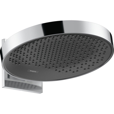 Hansgrohe Rainfinity hoofddouche wand rond 36cm mat zwart