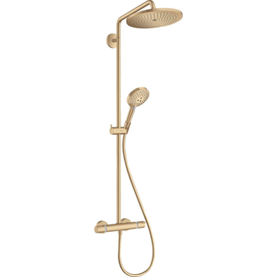 Hansgrohe Croma select s showerpipe EcoSmart met thermostaat 28cm brushed bronze