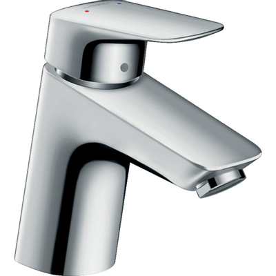 Hansgrohe Logis lowflow wastafelkraan met waste chroom