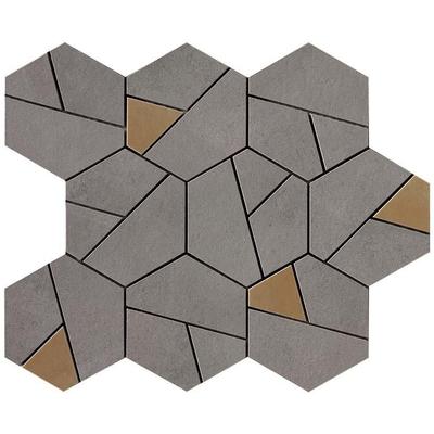 Atlas Concorde Boost Mozaiektegel - 25x30cm - 9mm - gerectificeerd - Porcellanato - Smoke (Antraciet)