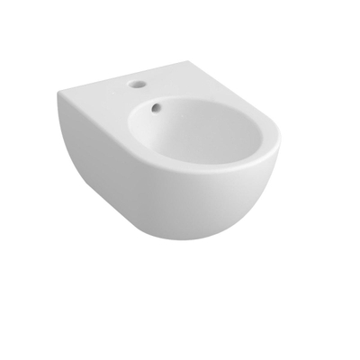 Royal Plaza Novia wandbidet met overloop 1 kraangat mat wit