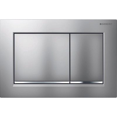 Geberit Omega20 bedieningsplaat - 2-toets spoeling - rechthoekige knoppen - matchr./easy-to-clean