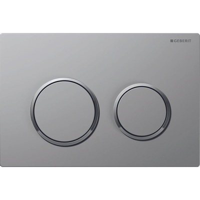 Geberit Omega20 bedieningsplaat - 2-toets spoeling - ronde knoppen - mat chroom/easy-to-clean