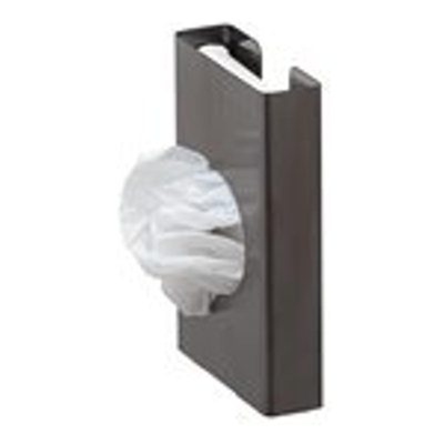 Geesa Nemox Houder voor hygiënische zakjes Zwart metaal geborsteld