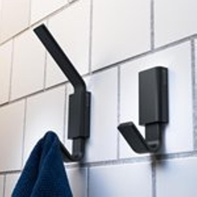 Geesa Frame Handdoekhaak dubbel Zwart