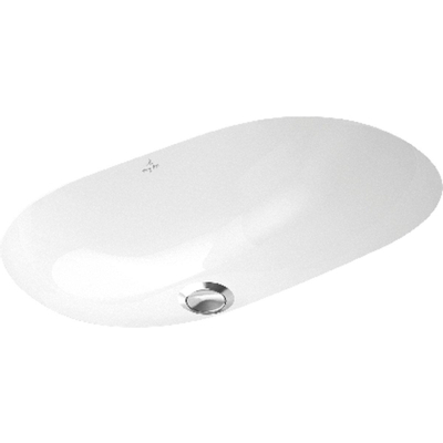 Villeroy & Boch O.novo onderbouwwastafel 60x35cm met overloop zonder kraangatbank ceramic+ wit