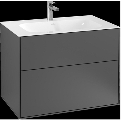 Villeroy & Boch Finion wastafelonderkast 79.6x59.1cm 2 lades White matt