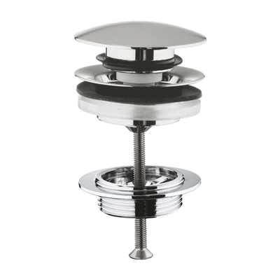 GROHE afvoergarnituur push open supersteel