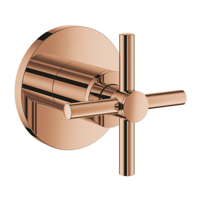 Grohe Atrio Inbouwthermostaat - 1 knop - stopkraan - met kruisgreep - warm sunset