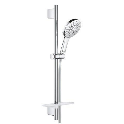 GROHE Rainshower SmartActive 130 Glijstangset - 90 cm - ronde handdouche - 3 straalsoorten - gladde handdouche - met zeepschaal - chroom
