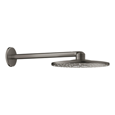 GROHE Rainshower SmartActive 310 Hoofddouche - 31cm - 2 straalsoorten - wandarm 43cm - geborsteld hard graphite