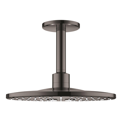 GROHE Rainshower Smartactive hoofddouche 31cm met plafondarm met 2 straalsoorten hard graphite