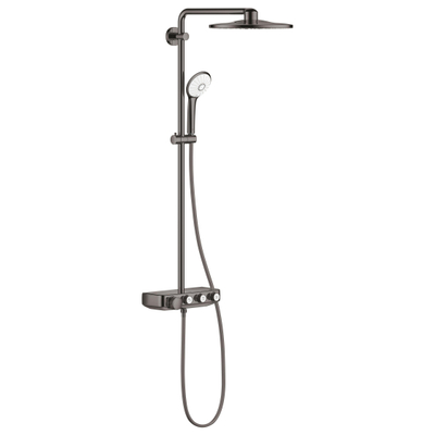 GROHE Euphoria SmartControl Regendoucheset Opbouw - hoofddouche 31cm - hannddouche rond - hard graphite