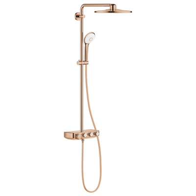 GROHE Euphoria SmartControl Regendoucheset Opbouw - hoofddouche 31cm - hannddouche rond - warm sunset