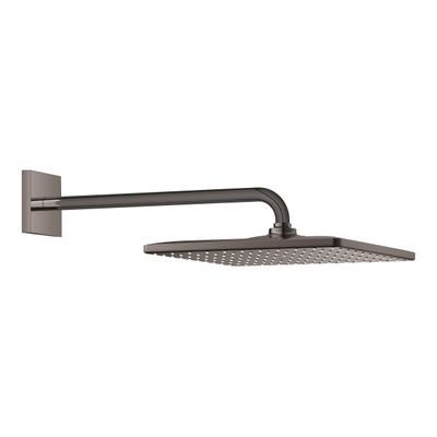 GROHE Rainshower Regendouche - hoofddouche Ø31cm - wandarm 42.2cm - vierkant - hard graphite