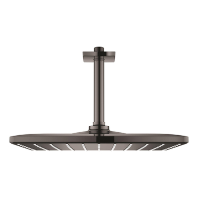 GROHE Rainshower SmartActive 310 Cube Hoofddouche - 31x31cm - 1 straalsoort - plafondarm 14.2cm - hard graphite