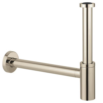 GROHE design sifon 1 1/4" met muurbuis nickel