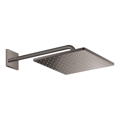 GROHE Rainshower SmartActive 310 Cube Hoofddouche - 31x31cm - 1 straalsoort - wandarm 42.2cm - hard graphite
