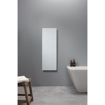 Royal plaza Kronos infrarood paneel 1200x400mm 500w mat wit met handdoekbeugel RVS incl. zij-afwerking mat wit SHOWROOMMODEL