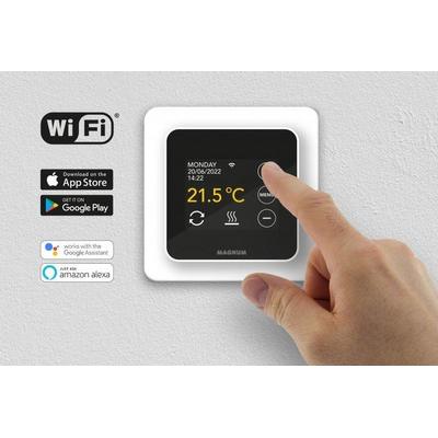 Magnum remote control wifi thermostaat polar white