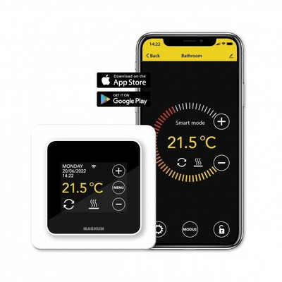 Magnum remote control wifi thermostaat polar white