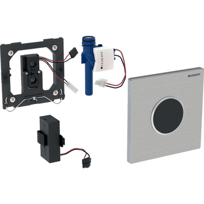 Geberit type 10 urinioir bedieningsplaat - batterij - ronde knop - Alpien wit