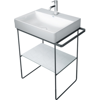 Duravit Durasquare metalen console 665x740x451mm zwart zijdemat