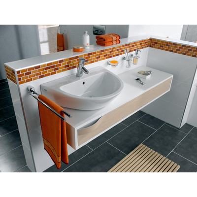 Emco Rondo 2 badgreep gebogen met korf chroom