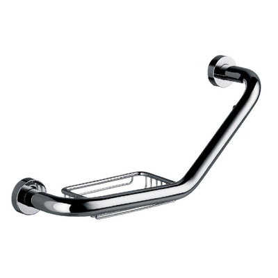 Emco Rondo 2 badgreep gebogen met korf chroom