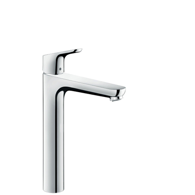 Hansgrohe Focus wastafelkraan verhoogd met waste chroom