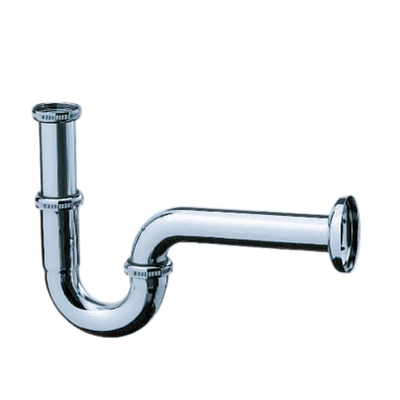 Hansgrohe Sifon 1.1/4inch met rozet inclusief muurbuis Messing Chroom