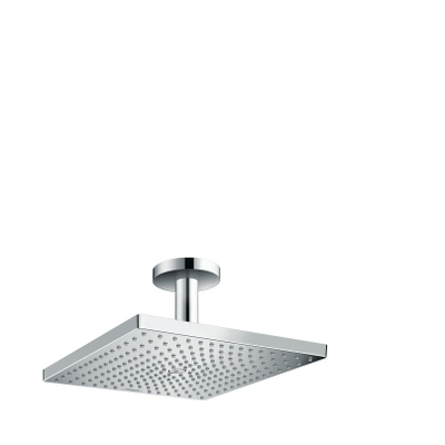 Hansgrohe Raindance E Square hoofddouche E300 1jet met plafondbevestiging 10cm 30x30cm chroom