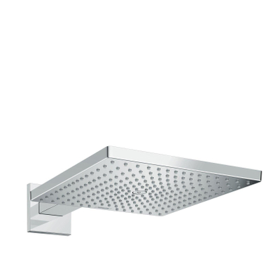 Hansgrohe Raindance E Square hoofddouche E300 1jet met douchearm 39cm 30x30cm EcoSmart chroom