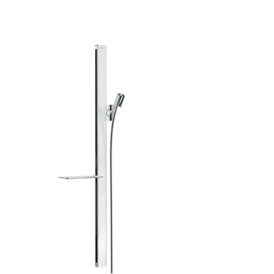 Hansgrohe Unica`E glijstang m. Isiflex`B doucheslang 160cm en casetta`E zeepschaal 90cm wit/chroom