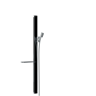 Hansgrohe Unica`E glijstang m. Isiflex`B doucheslang 160cm en casetta`E zeepschaal 90cm zwart/chroom