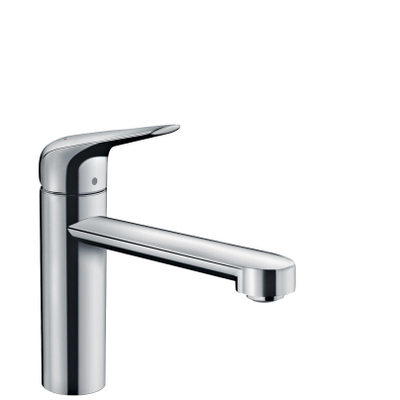 Hansgrohe M42 M425-H120 1-gats keukenkraan v. heetwatercylinders met draaibare uitloop 360° chroom