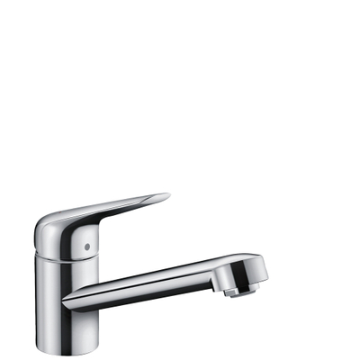 Hansgrohe M42 M421-H100 1-gats keukenkraan m. 360° draaibare uitloop chroom